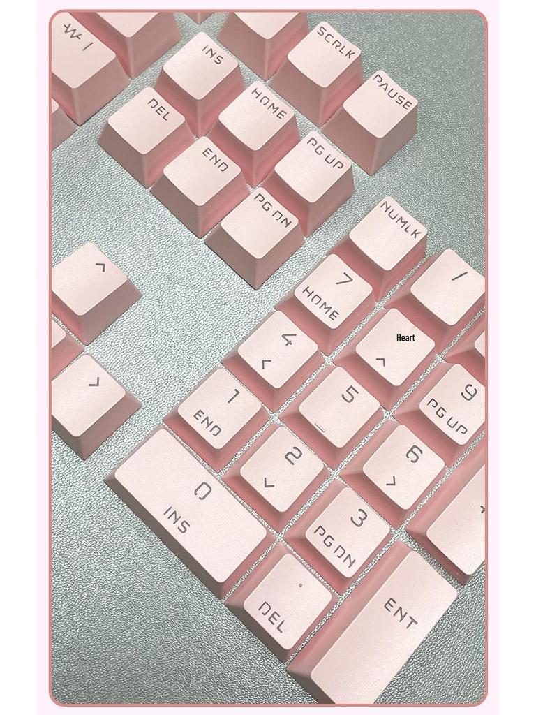 Korean Translucent Mechanical Keyboard Keycaps - Black & White