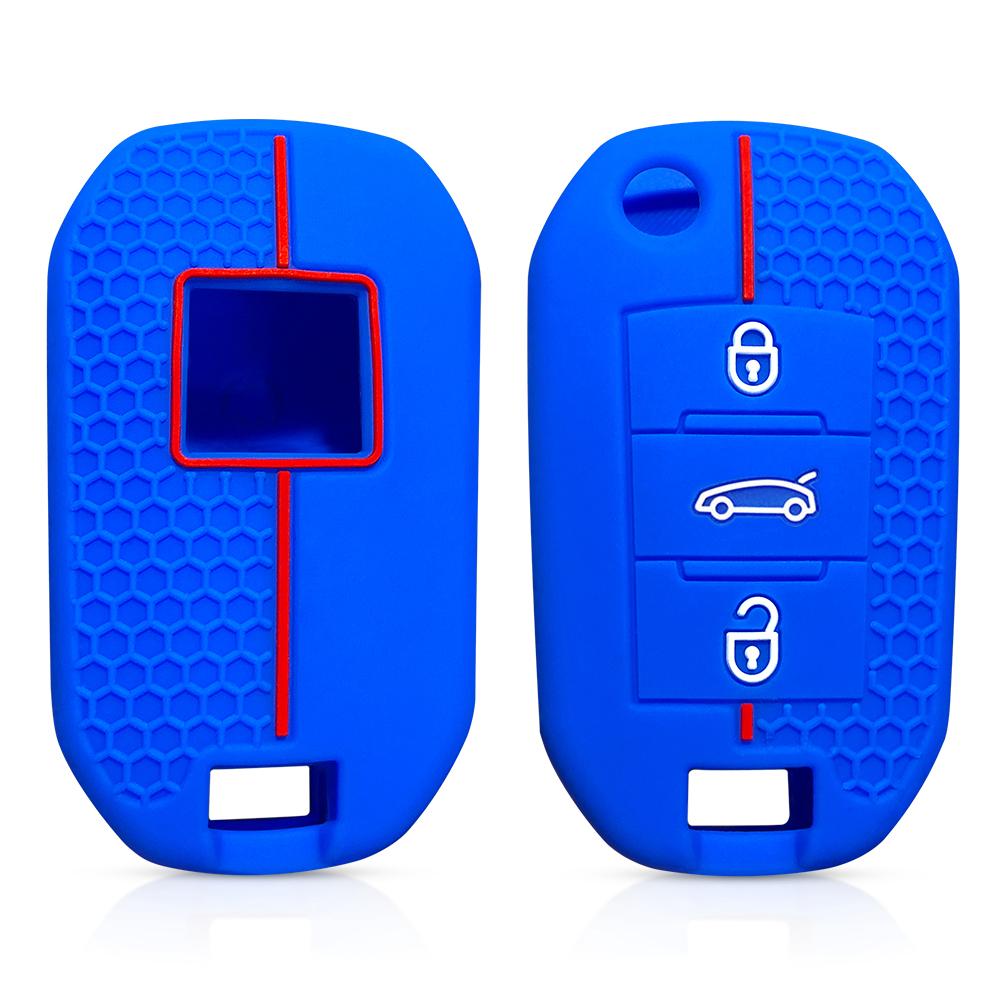 Funda Llave For Peugeot 208 308 3008 2008 307 Silicone Key Case For Peugeot 508 407 Expert Rifter Partner Car Key Cover Case Fob