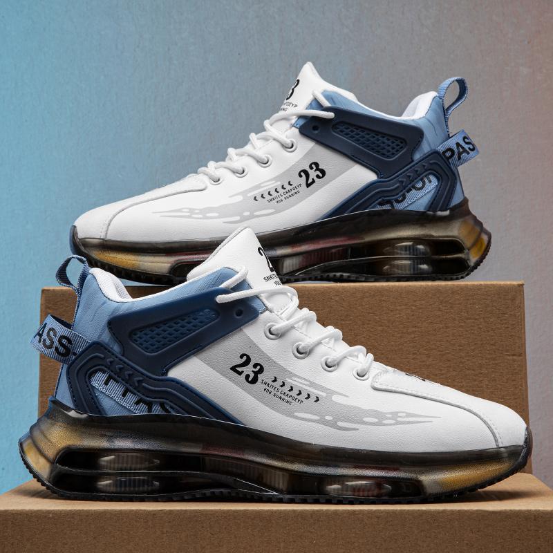 Модные кроссовки для бега для мужчин, кроссовки с дышащей амортизацией, черные, баскетбольная обувь, модная обувь для бега на открытом воздухе, повседневная спортивная обувь для баскетбола