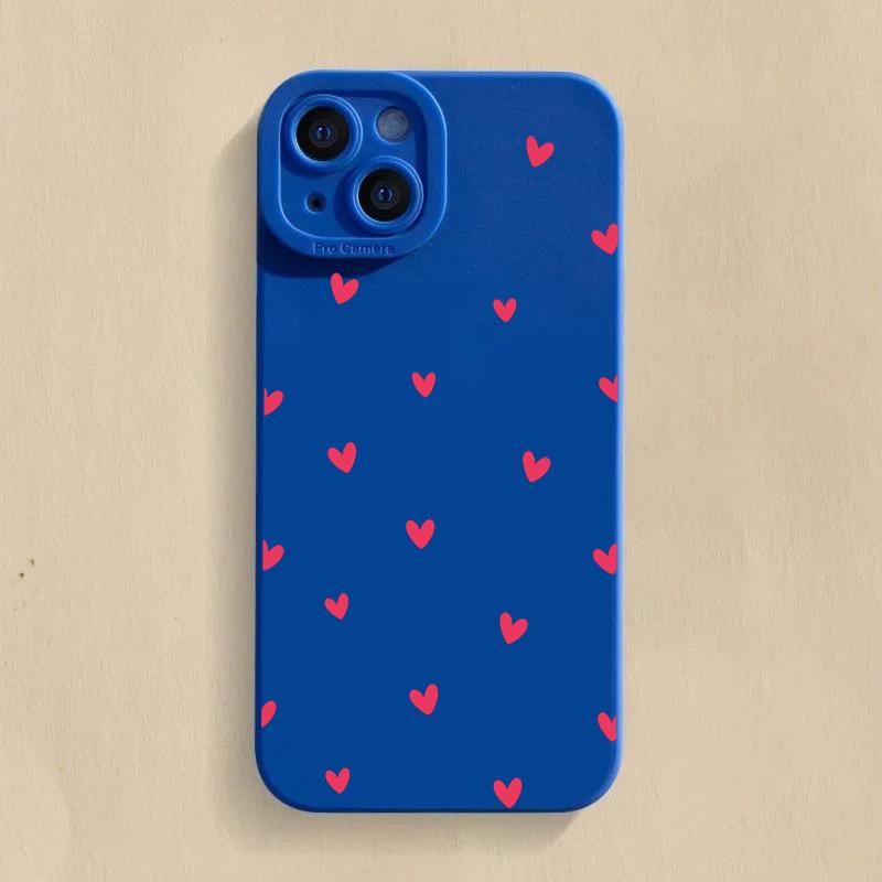 Black Love Heart Phone Case For Mi 14 13 12T 13T 11T Pro 11 Lite 5G NE Poco F6 F5 X5 X3 Pro Candy Silicone Soft Cover