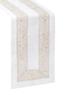 Tablecloth runner 85x85 embroidered linen-like