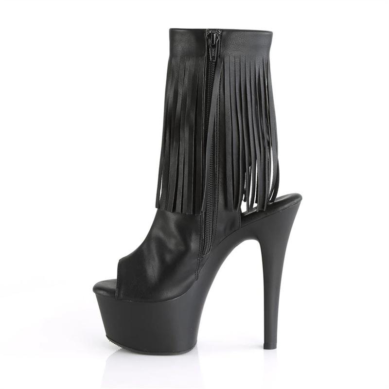 17 см эластичные сапоги черные туфли с круглым носком лакированные сапоги на высоком каблуке короткие сапоги женские сапоги модные женские сапоги демонстрация