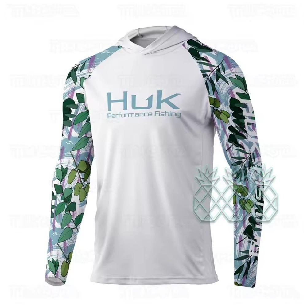 HUK Fishing Suit Men's Long-Sleeve Fishing Suit Sea Fishing Boat Quick-Dry Breathable Sun Protection Fishing Suit