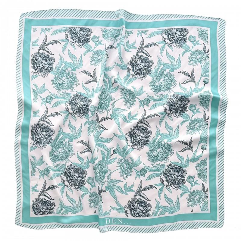 70x70cm Nylon Square Scarf Women Vintage Print Lightweight Accessory Office Casual Hair Styling