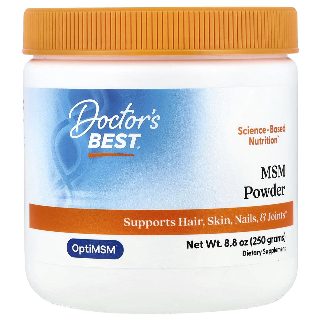Doctor's Best MSM Powder with Optimsm, 250G(8.8Oz)