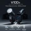 Вспышка для камеры Godox V100 2.4G беспроводная вспышка с круглой головкой накамерная вспышка TTL спидлайт 100 Дж мощность сенсорный экран управления встроенный