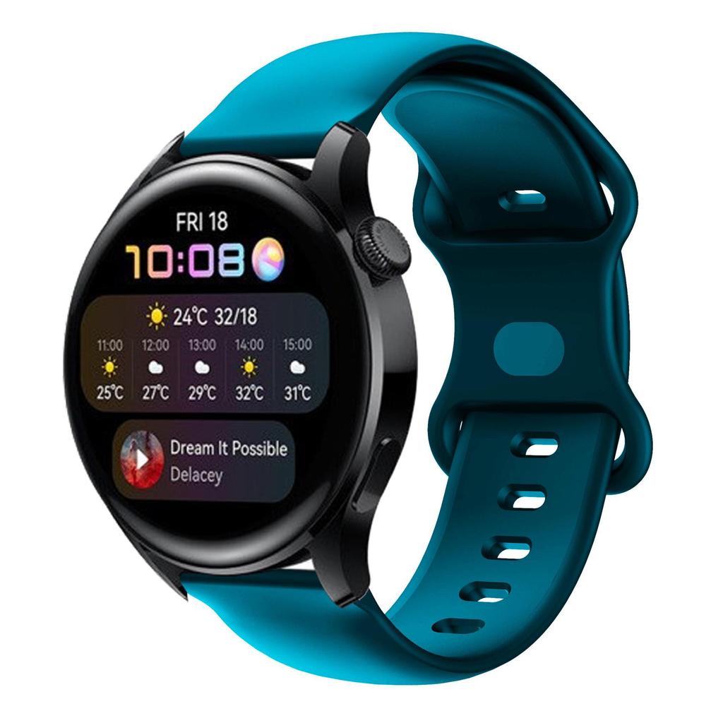 Силиконовый ремешок для Huawei GT2/GT3 Pro и Magic 20/22 мм с застежкой-бабочкой