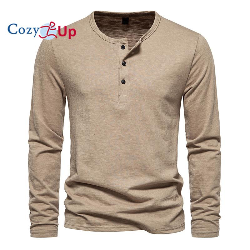 Cozy Up Мужские футболки, мужские футболки на пуговицах BeefyT, мужские хлопковые рубашки с длинным рукавом