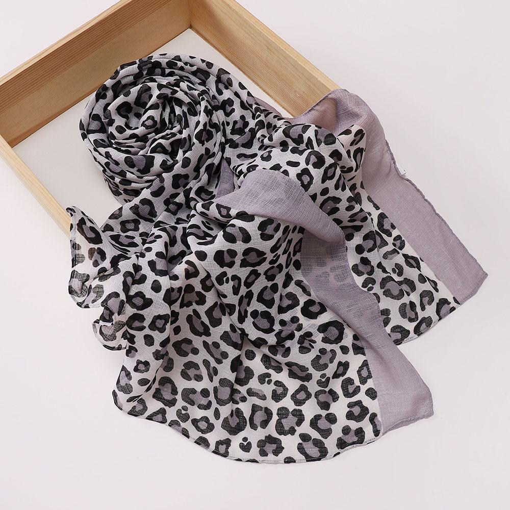 Malaysia Indonesia Leopard Print Headscarf, Women's Fashion Headscarf