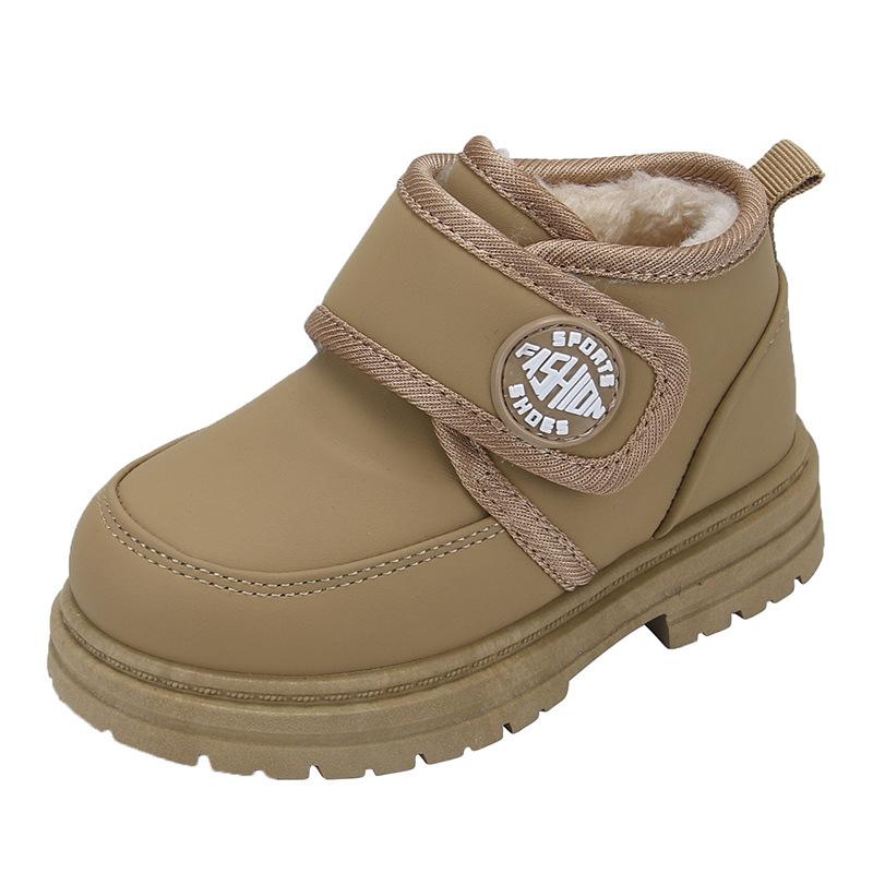 Botas Para Niña Children Shoes Simple Velvet Warm Cotton Shoes Designer New Anti Slip Girl Sneakers Waterproof Baby Snow Boots