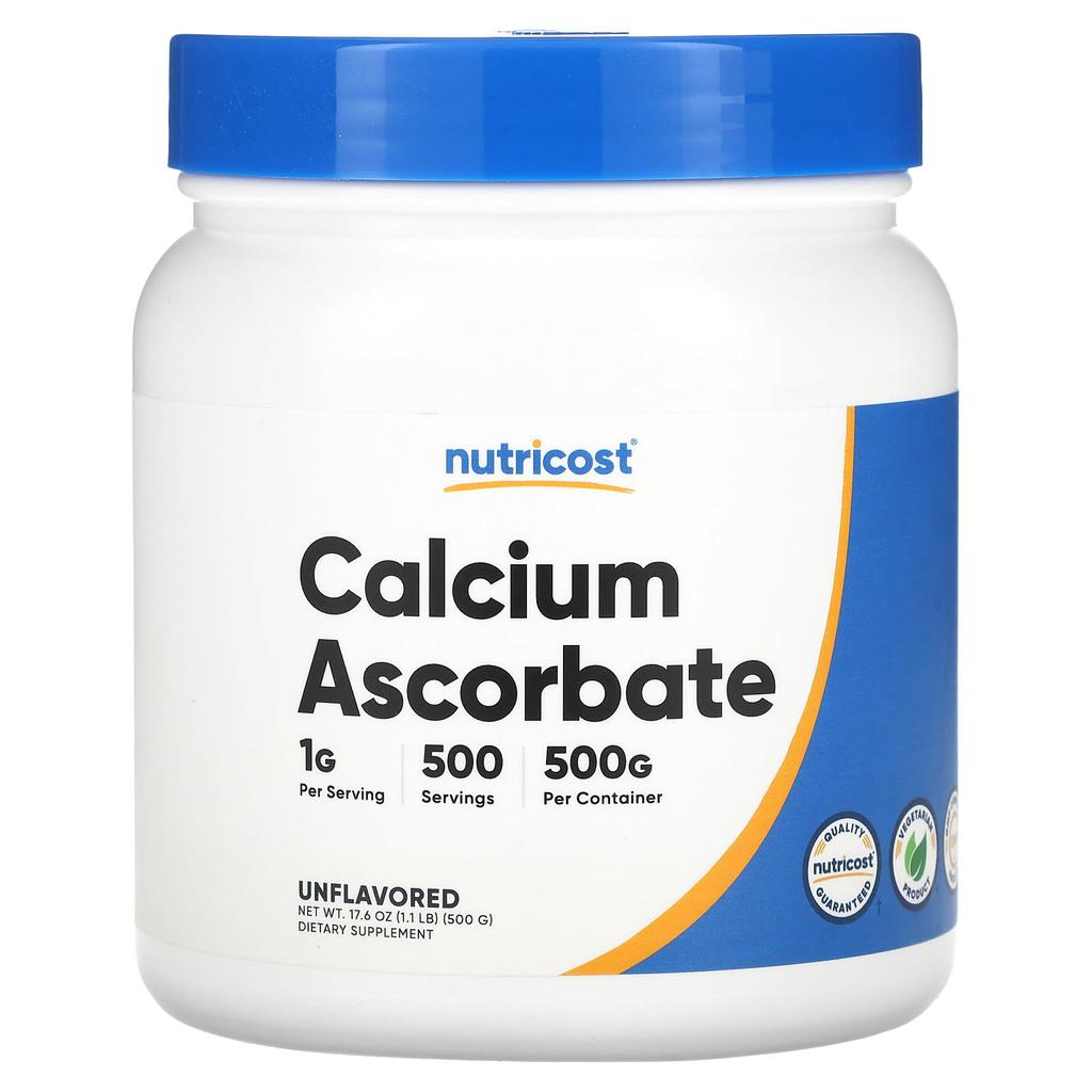 Nutricost Calcium Ascorbate, Unflavored, 1.1 Lb (500 G)