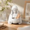 3D Printed Pray Girl Statue DIY Desktop Ornaments Gift Flower Pot Garden
