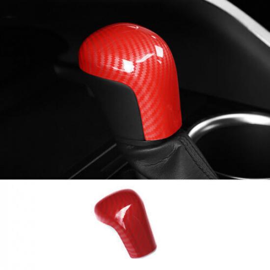 New Red Carbon Fiber Car Interior Gear Shift Knob For Toyota Camry 2018