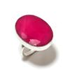Ruby(Simulated) Gemstone Handmade 925 Sterling Silver Jewelry Ring Size 10 W1v20