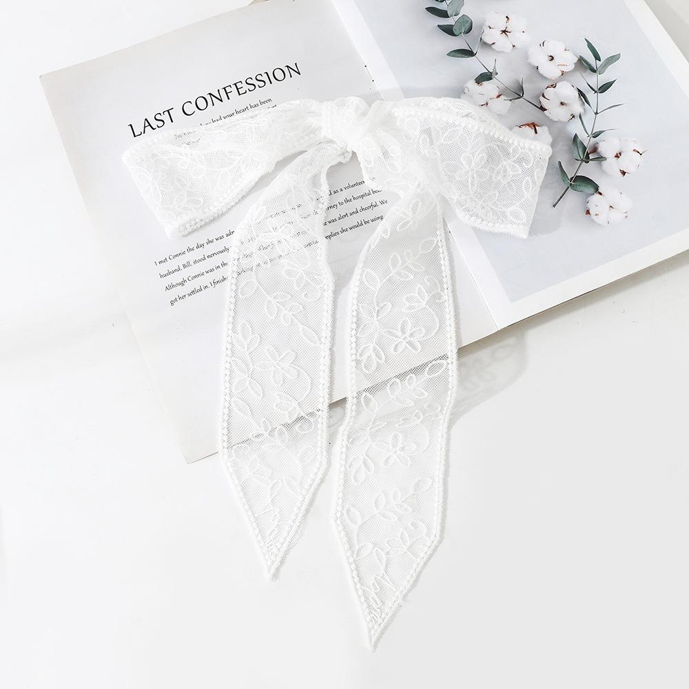 Korean Version Lace Scarf Embroidered Flower Sunscreen Shawl Cute Female Headscarf Summer