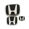 ZMJ4  Car Steering Wheel Emblem H-Sticker For Honda Civic Accord City CRV Jade Fit Odyssey Hybrid Red Black Blue Interior Modification