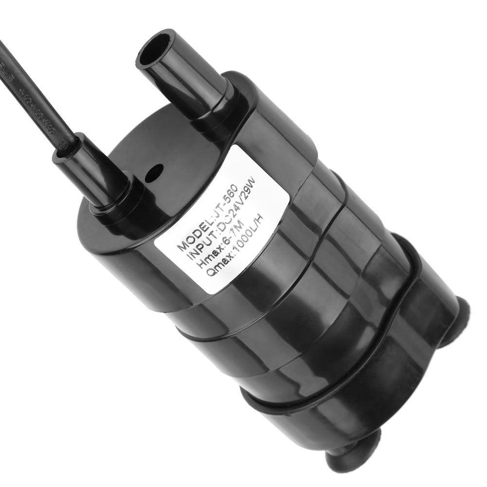 Mini High Hydraulic Head DC Brushless Submersible Water Pump 24V 20 Celsius 90 Celsius
