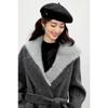 Qiushui Yiren Women's Double-Faced Wool Hooded Commuter Coat