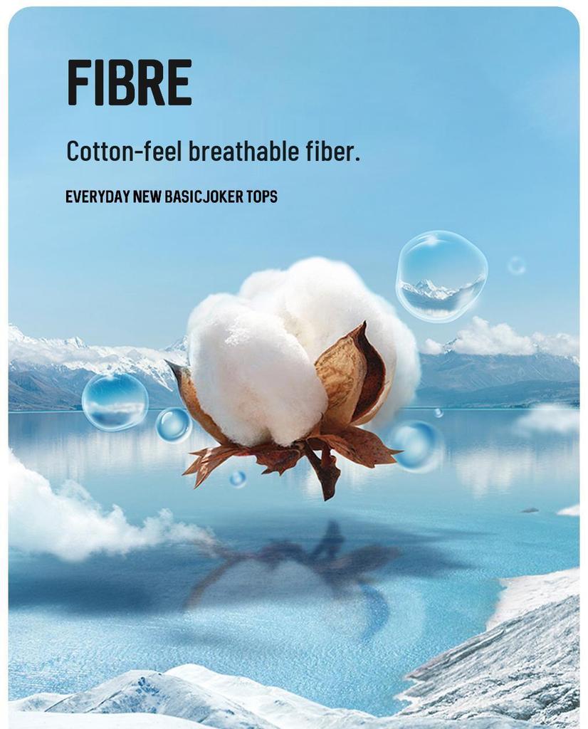 Men's High-End 2025 Summer Trendy Loose Round Neck Cotton T-Shirt