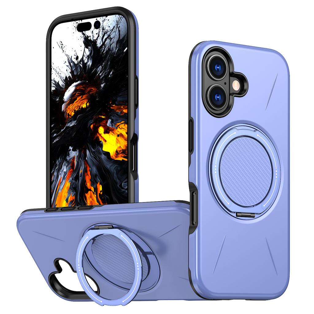 For IPhone 17 Phone Case Rotating Magsafe Magnetic Invisible Bracket for Apple Air 2-in-1 Skin Feel Case