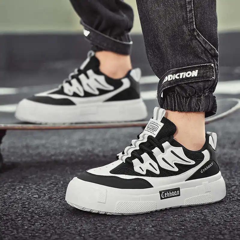 Платформа В Лесу Мужские Кроссовки Chassure Tennis Размер 48 Плоская Обувь Роскошный Спорт Знаменитость Уличные Шоу Реальные