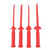 4Pcs Plastic Chisel Scraper Set Non Marring Prevent Strike Tool Safety Remover Red