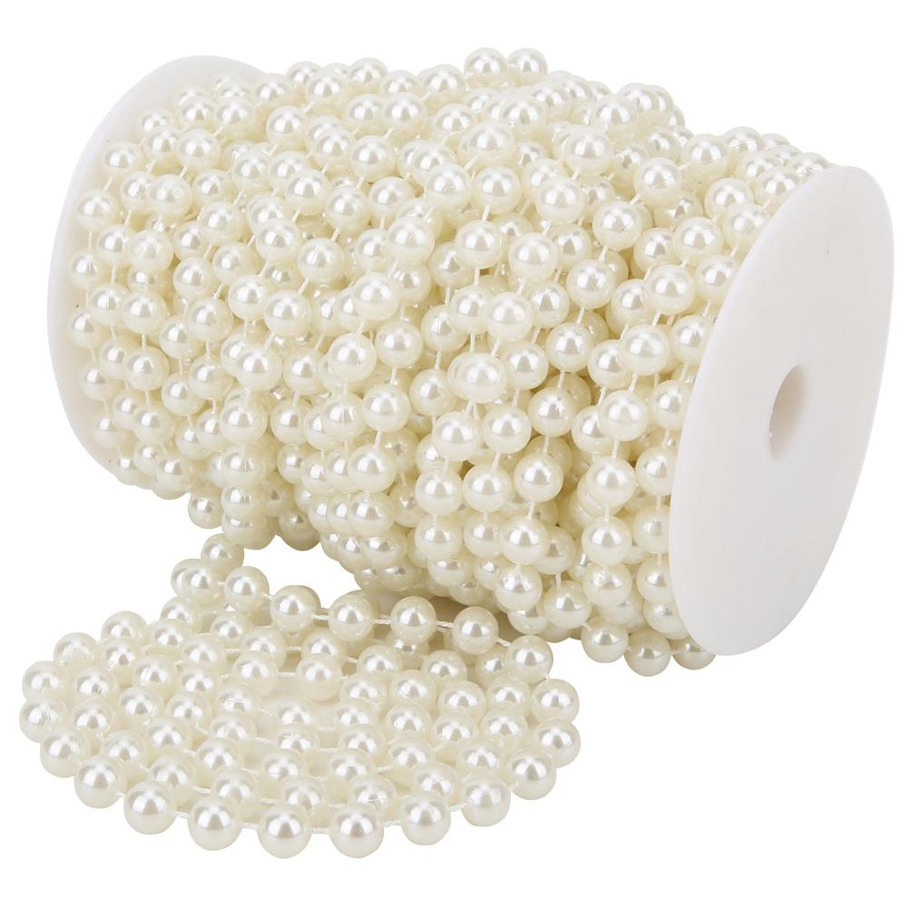 10mm Prl Bd String 20m ABS Faux Prl Bd Clothing Accessories for   Doors Decoration