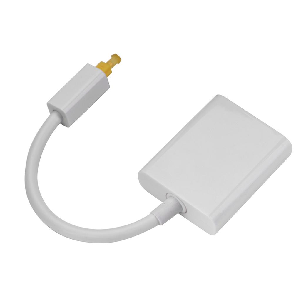 Dual Port Toslink Digital Optical O Splitter Adapter O Cable 1 In 2 Out White