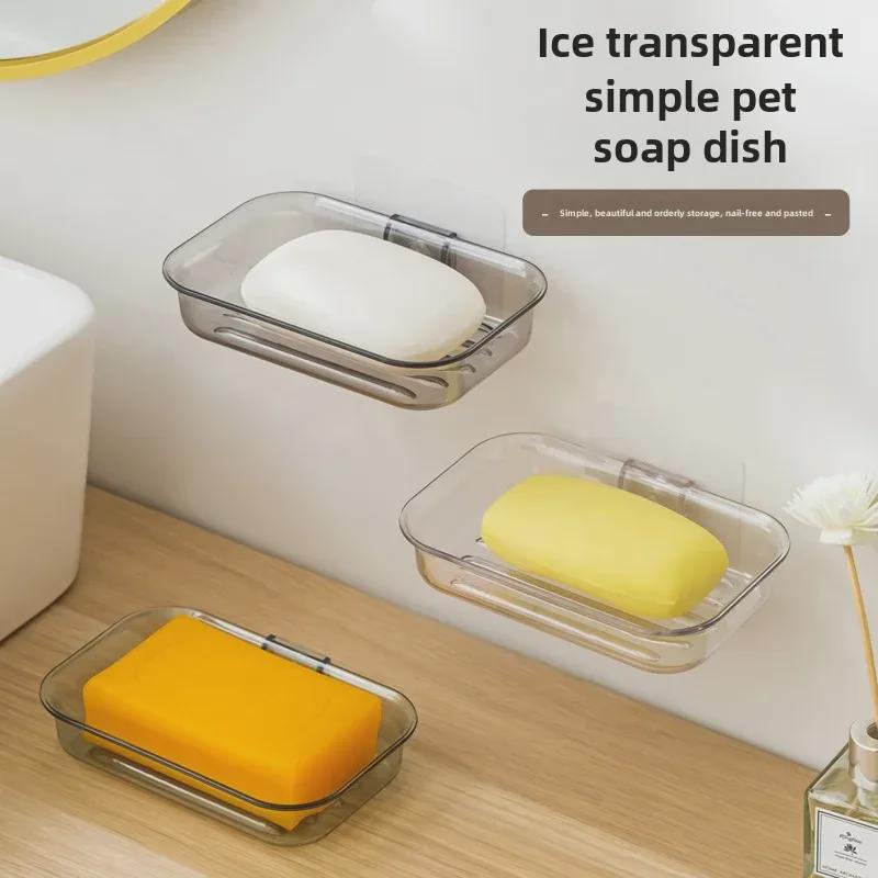 Мыльница настенная без перфорации со сливом