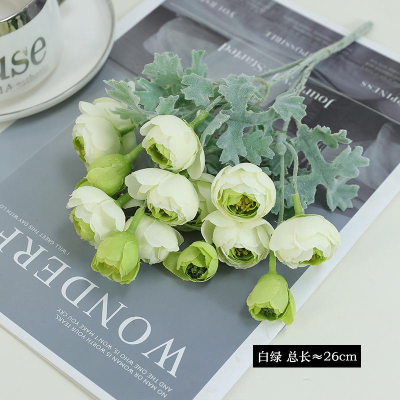 Simulation flower dew lotus bouquet multi-color optional, wedding hall road decoration