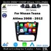DSP для Nissan Teana Altima 2008 - 2012 DSP QLED Android 14 Wifi+4G автомобильное радио GPS авто мультимедиа видео навигационный плеер