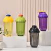 Protein Shaker Bottles with Wire Ball 500ml Leak-Proof Mixer Cup Clear Scale