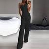Spring/Summer 2025 Chinese Mid-Waist Long Skirt Jumpsuit with Slanted Lapel