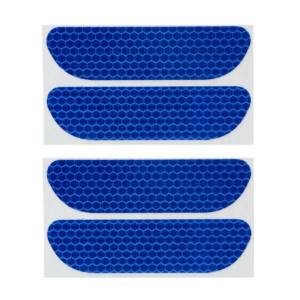 4pcs Rear Open Sign Universal Car Door Stickers Safety Reflective Tape Warning Mark
