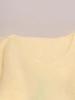 Women's Yellow Chick Plush V-Neck Sweater - Winter 2025 Style