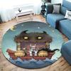 Where the Wild Things Are Round Area Rug,Carpet Rug for Living Room Bedroom Sofa Playroom Decor,Non-slip Floor Mat