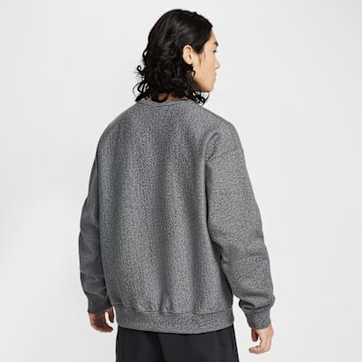 Men's Nike Sweatshirts Men's Gray Crew Neck Moderate