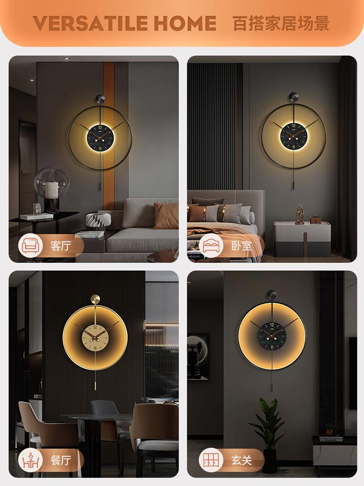 Новые современные светодиодные часы для украшения дома, настенные часы для гостиной, креативные часы для ресторана