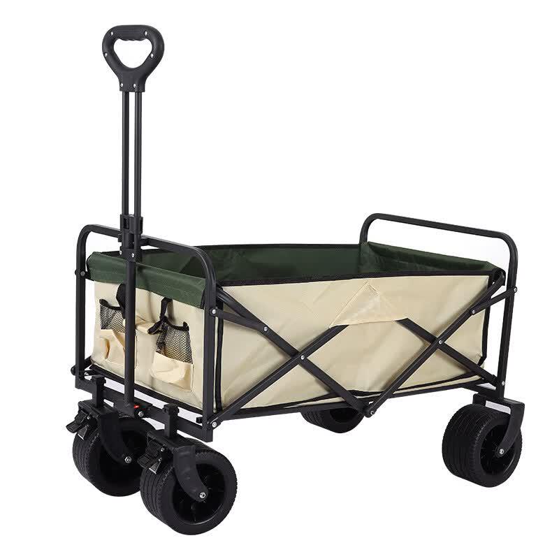 FENGYI Outdoor Folding Camping Cart with Table & Sunshade