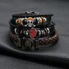 One Piece, Naruto, Attack On Titan Woven Leather Bracelet