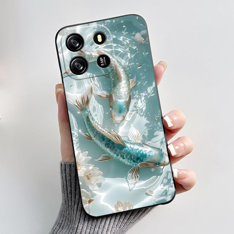 Для Blackview Wave 6C Чехол Oscal Flat 1C Задняя крышка Роскошный Милый Любовь Кролик Смешной Черный ТПУ Мягкий Силикон Защитный Чехол для Телефона