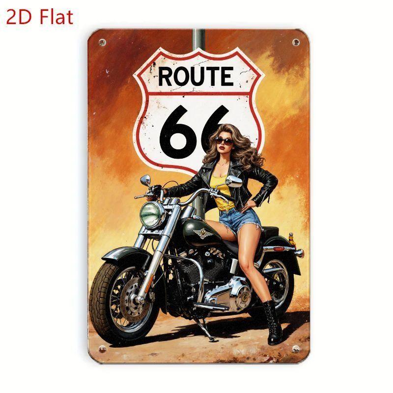 Vintage Tin Sign Retro Motorcycle Garage Wall Decor Bar Man Cave Artwork