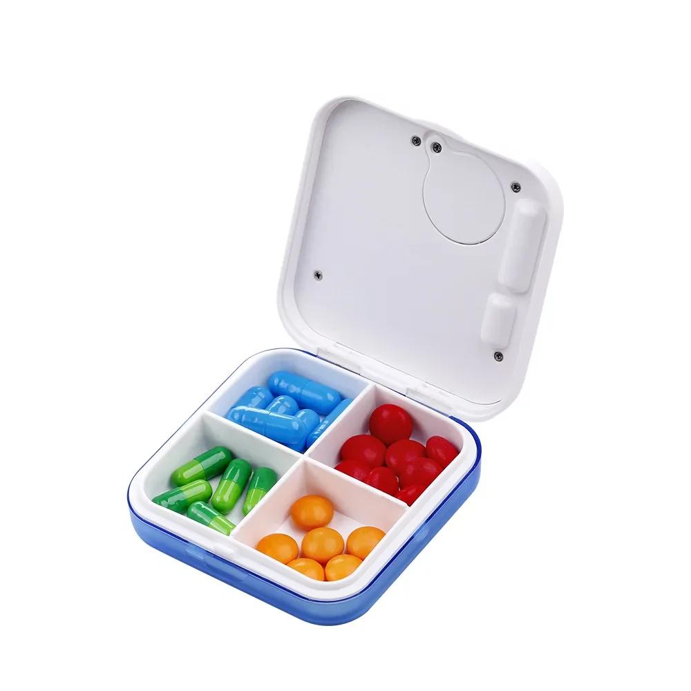 Электронный умный органайзер для таблеток, будильник-напоминание, коробки для хранения лекарств, таблетница с таймером, секретная коробка, портативные аксессуары для лекарств
