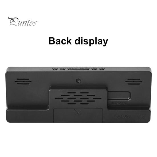 Digital Alarm Clock with Dual Customizable Alarms Raised Nap Buttons 5-Stage Brightness Adjustment USB Port Bedside Clock