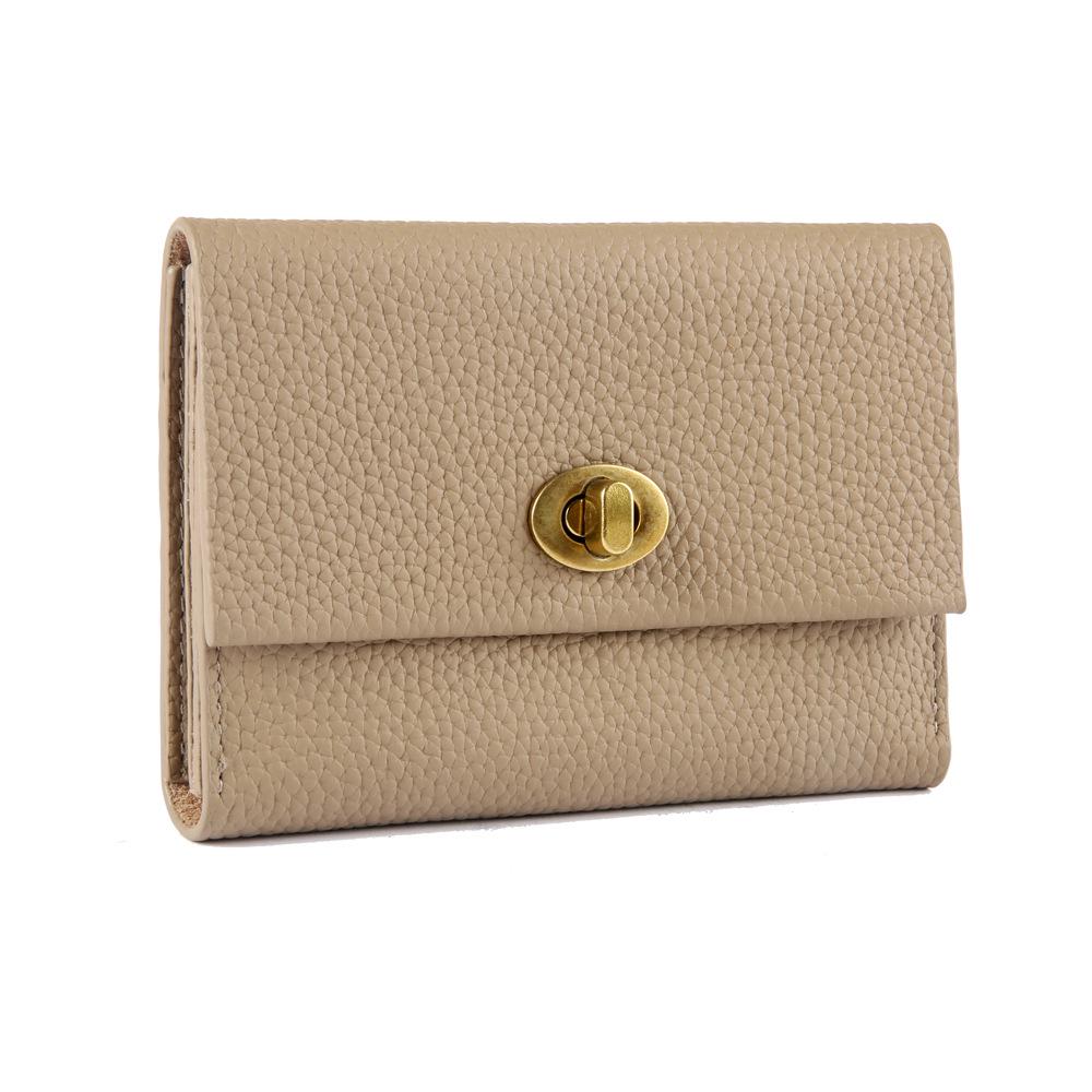 2024 Корейский стиль Настоящая кожа Многофункциональный кошелек: Компактный ретро картхолдер и монетница