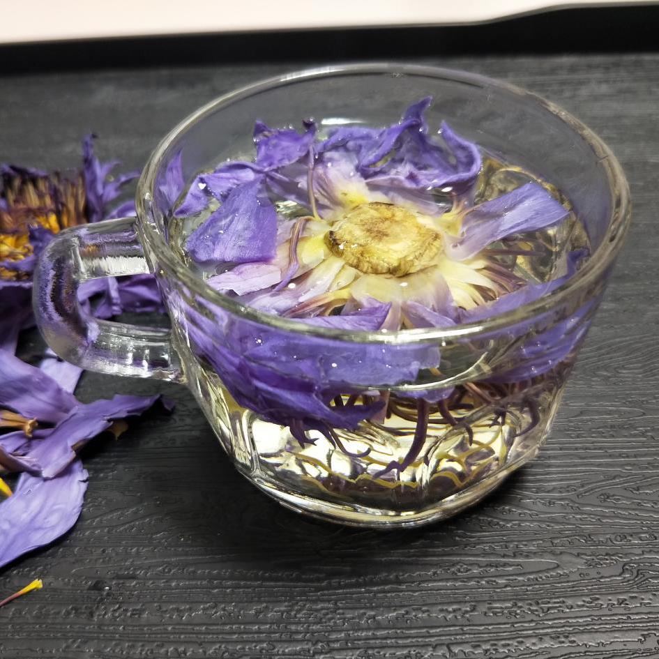 Египетская голубая водяная лилия, цветок синего лотоса, сушеный цветок голубого лотоса, 30 г, полезный для сна, ароматизированный чай для здоровья