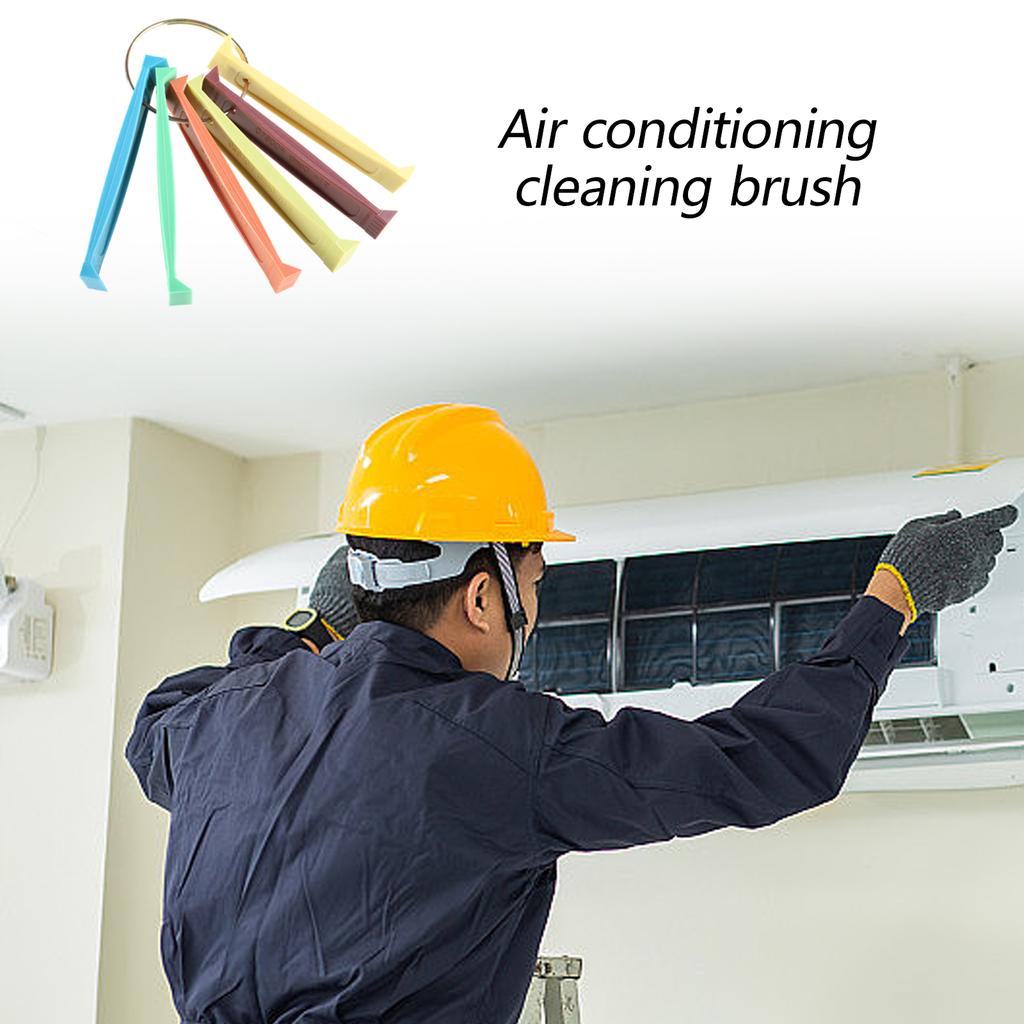 Набор для чистки гребней для ребер кондиционера Щетка для чистки змеевика HVAC Различные гребни для ребер Инструмент для выпрямления ребер конденсатора