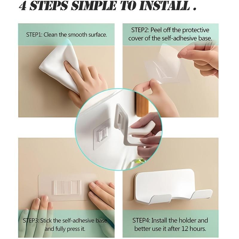 1 шт. держатель для фена с крючком, настенная полка для нехватки средств в ванной комнате, органайзер для инструментов для укладки для легкого доступа и удобства