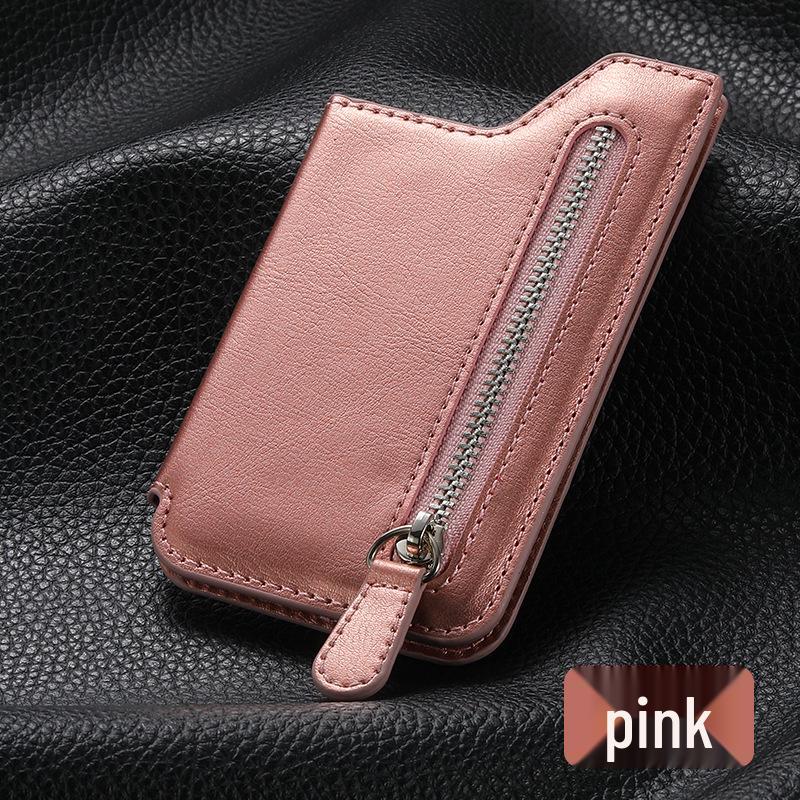 Многофункциональный клейкий держатель для карт телефона и подставка на молнии