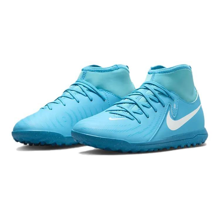 Nike Фантом Луна 2 Мягкие и удобные Нескользящие Износостойкие Полуботинки Детские Футбольные Бутсы Синие FJ2607-400